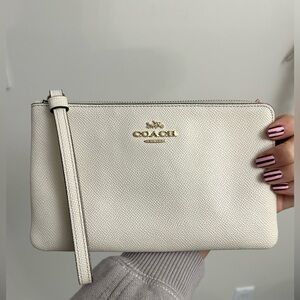 Coach Ivory Wristlet